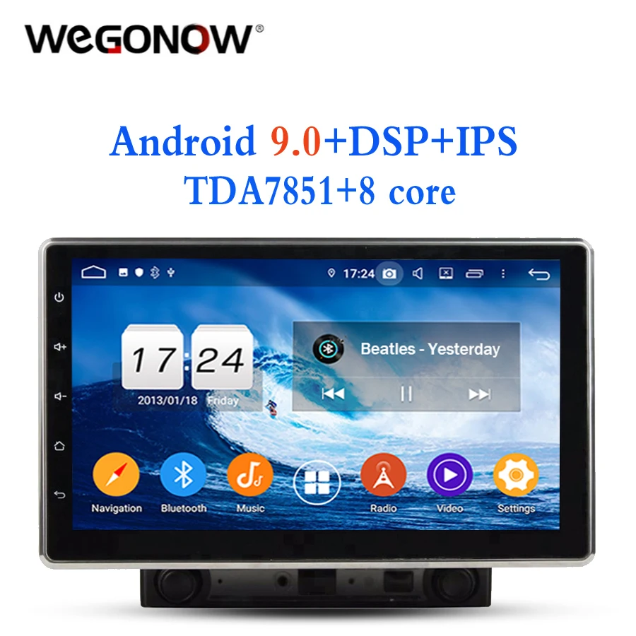Ips HD 10 1 &quotAndroid 9 0 4 Гб + 32 8 ядерный автомобильный dvd плеер gps ГЛОНАСС карта RDS радио wifi