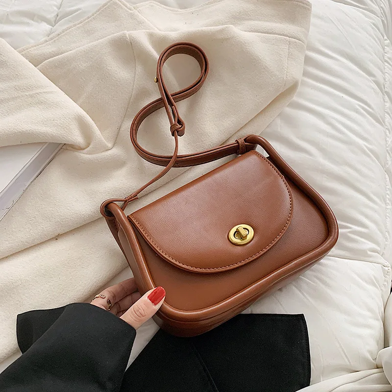 

New FashionBest seller Classic All-Match Ladies Luxury Brand Leather Crossbody Vintage Hight Quality Shoulder Handbag