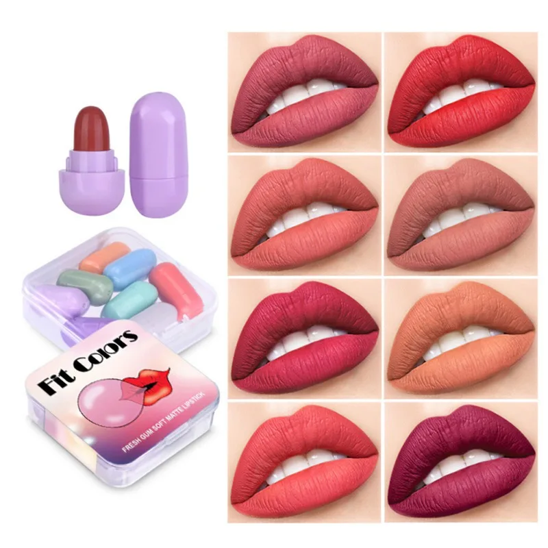 

8Pcs Liquid Matte Lipstick Set Waterproof Cosmetics Lip Gloss Long-lasting Lipgloss Kit Maquiage Matte Lipstick