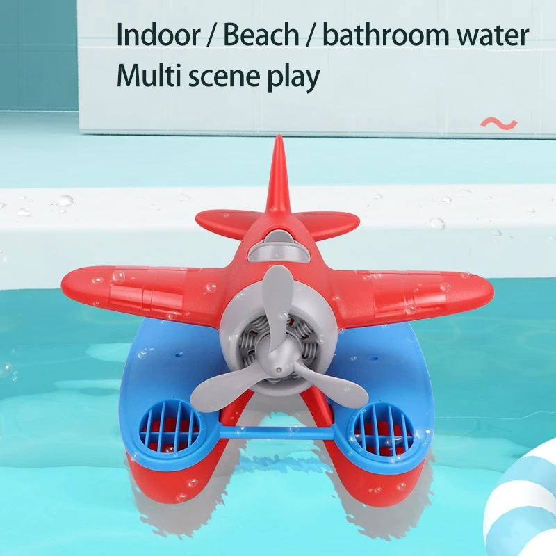 

Baby Bath Toys Seaplane Beach Kids Toys Boys Plane Water Toys for Girls Children Gift Propeller Airplane Model