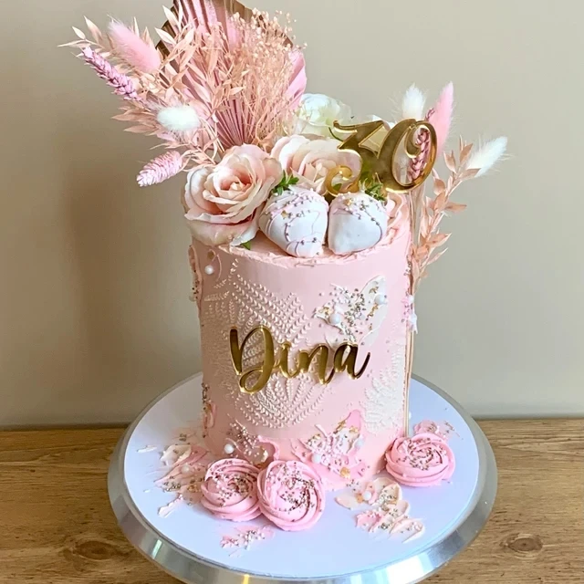 

Custom Cake Name Plate Birthday Cake Decoration | Acrylic | Laser Cut Personalized Party Cake Decoration|Cake Charms