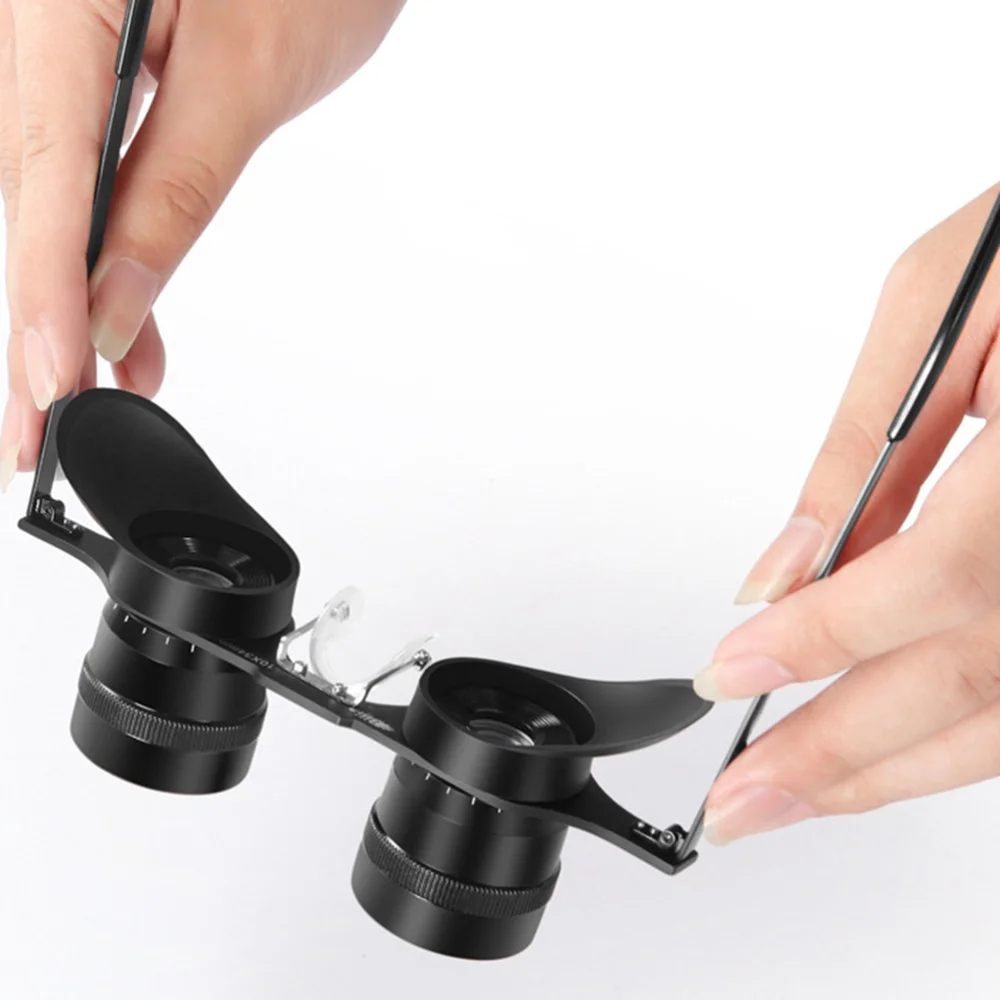 

Fishing Binoculars Portable Fishing Telescope 10X Green Film Low Light Magnifier Telescope Night Vision Binocular for Fishing Hu