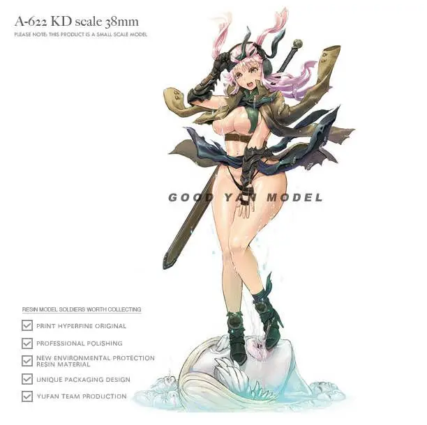 

38MM Resin figure model kits DIY toy self-assembled A-622