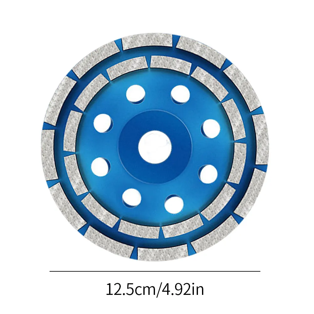 

125mm Diamond Grinding Disc Abrasives Concrete Tools Cup Grinding Wheel Double-Row Heavy Duty Diamond Concrete Metalworking
