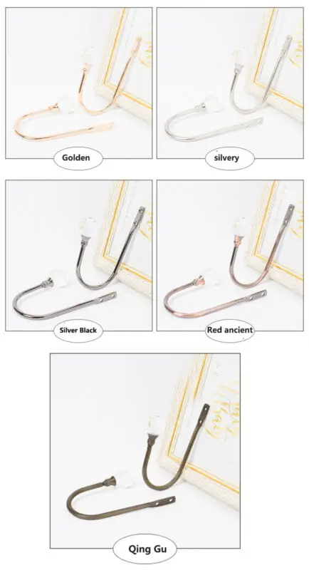 Большая Хрустальная/жемчуг Шторы держать с завязкой сзади крюк Держатель