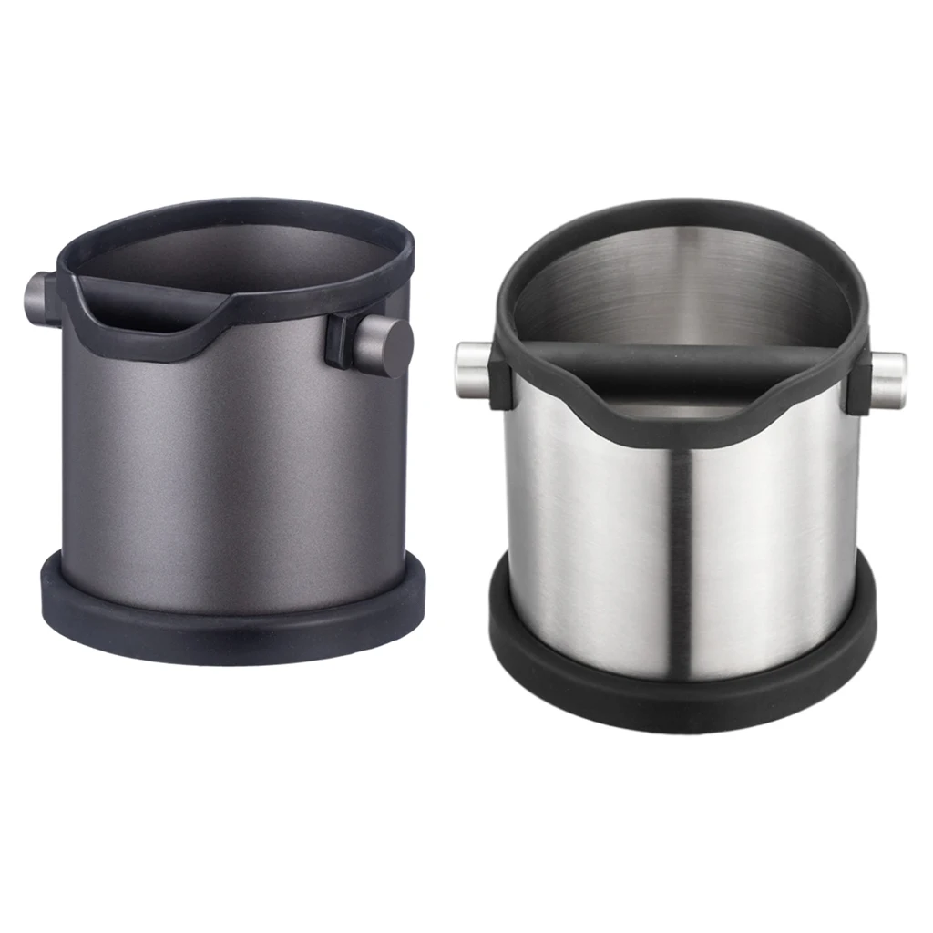 

Stainless Steel Espresso Coffee Knock Box Espresso Waste Bin Residue Dump Waste Bucket for Coffee Machine Removable for Barista