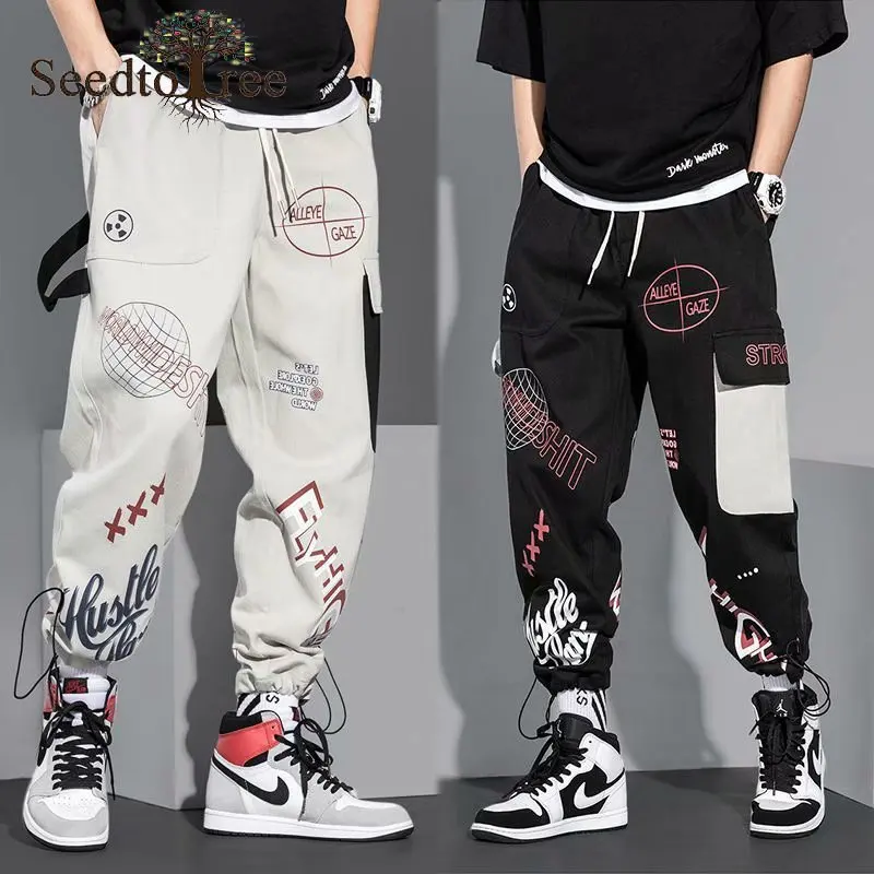 

Workwear Pants Men's Trousers Loose Trend Sports Pants Printing Plus Size Casual Pants Cargo Pants