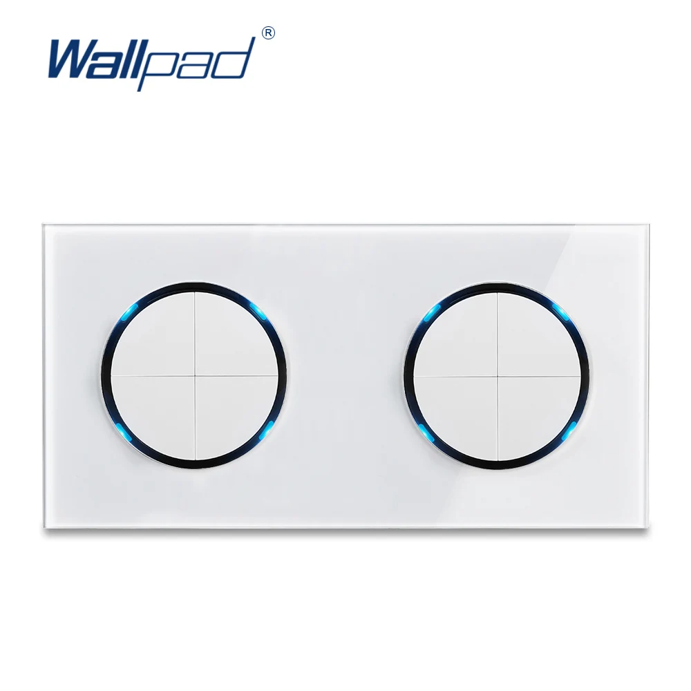 Настенный светильник 8 Gang с двойным переключателем настенный закаленным