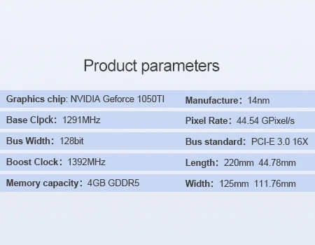 Видеокарта SZMZ для компьютерной графики PCI-E GTX1050Ti GPU 4G DDR5 Оригинальная графическая карта128Bit GDDR5 1050ti 4gb карта.