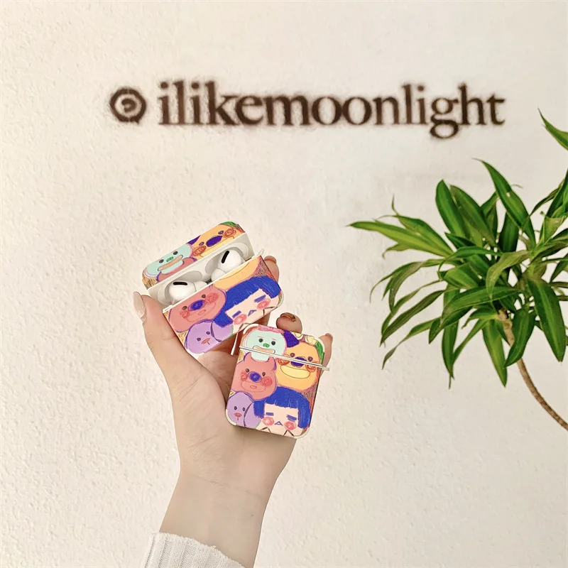 

Cartoon Graffiti Monster Earphone Case Apple AirPods 2 Case Cover AirPods Pro Case IPhone Earbuds Accessories AirPod Case