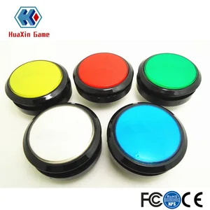 Кнопки с подсветкой, плоские, круглые, с микропереключателем, 5 шт., 60 мм