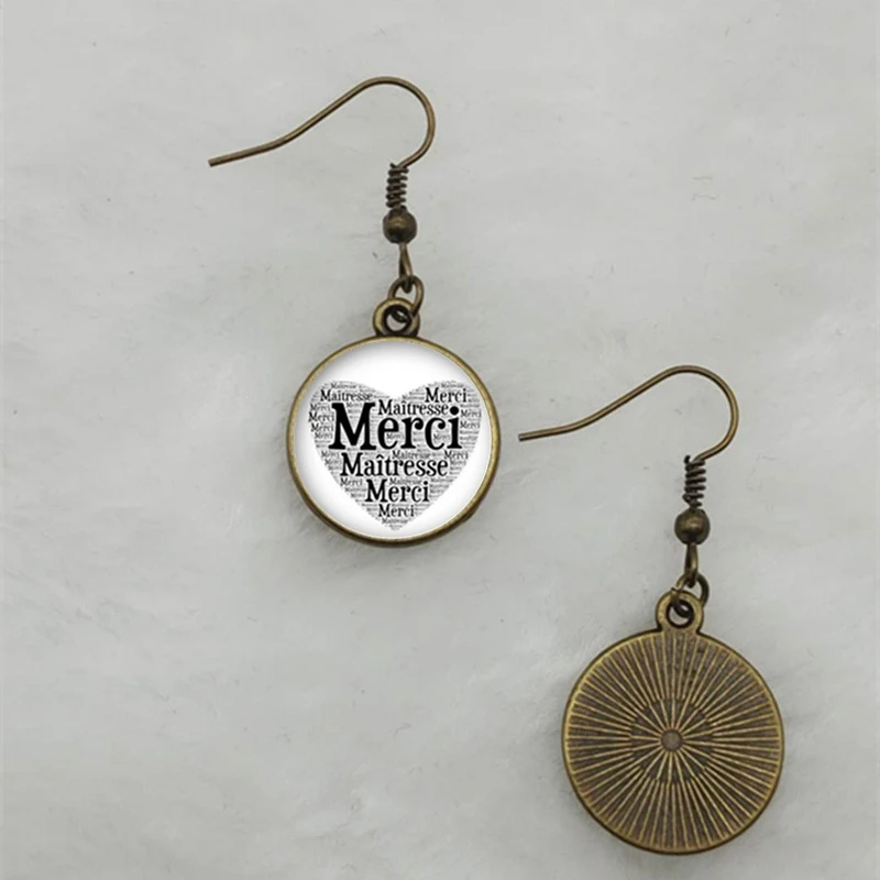 Модные серьги в подарок на День учителя высококачественные Подвесные из