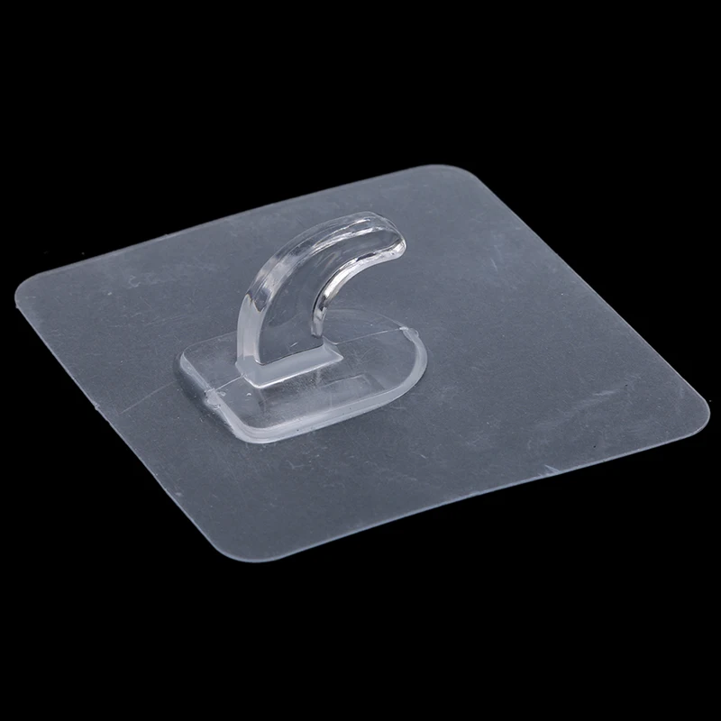 

10Pc Hot Sale Strong Reusable Sticker Extraordinary Transparent Seamless Hook Kitchen Door Free Nail Hook