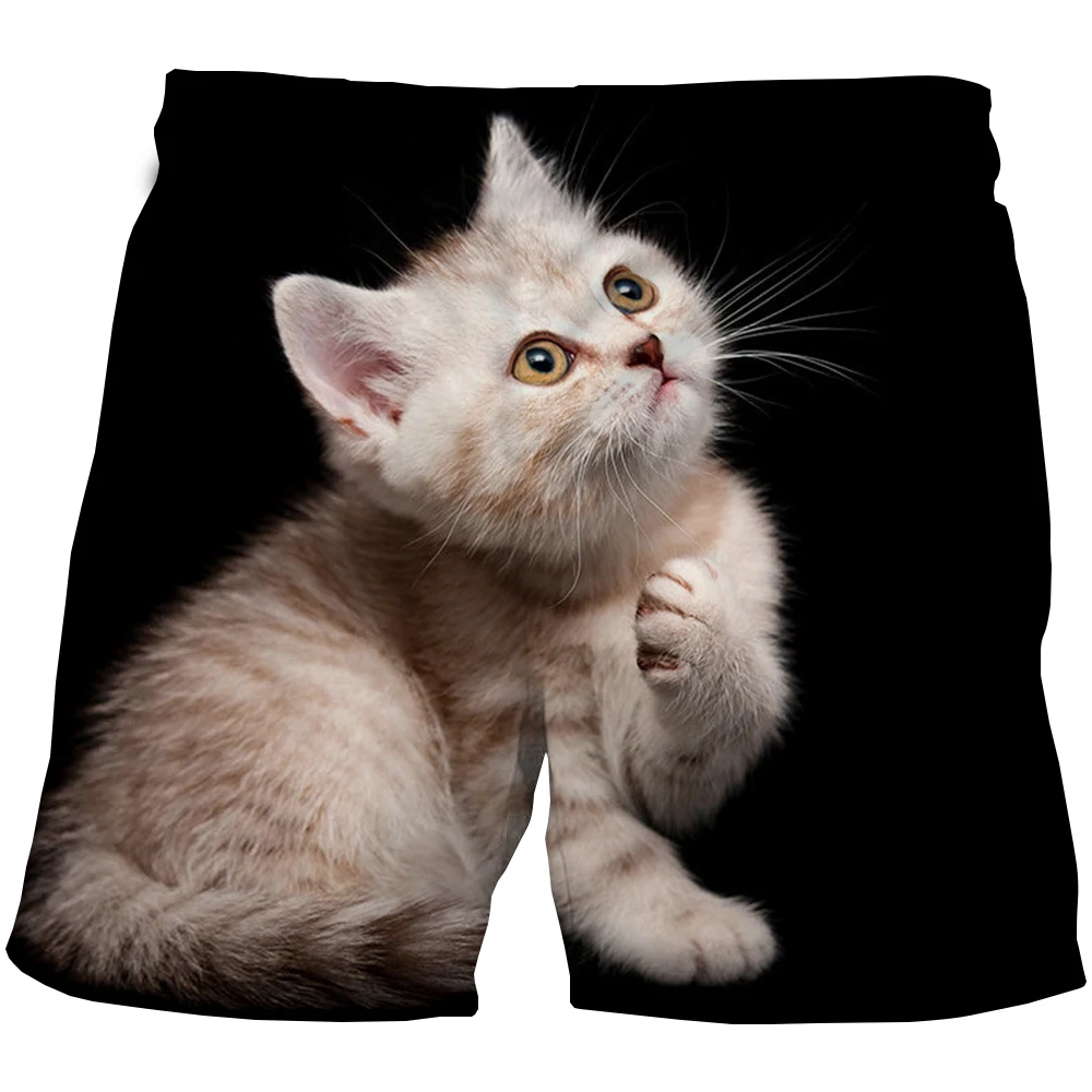 

Трусы детские летние с 3D принтом животных, с эластичной талией, шорты для кота