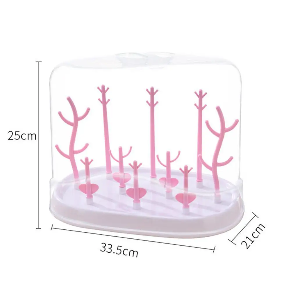

Tree Pattern Cleaning Drainer Feeding Cup Holder Baby Bottles Drying Rack Baby Feeding Bottles Cleaning Drying Rack