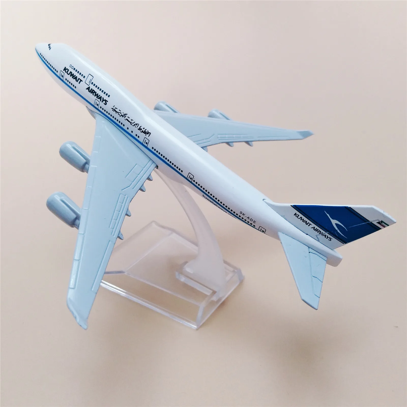 Модель самолета 16 см AIR Кувейт дыхательные пути B747 Боинг 747-400 авиакомпании модель