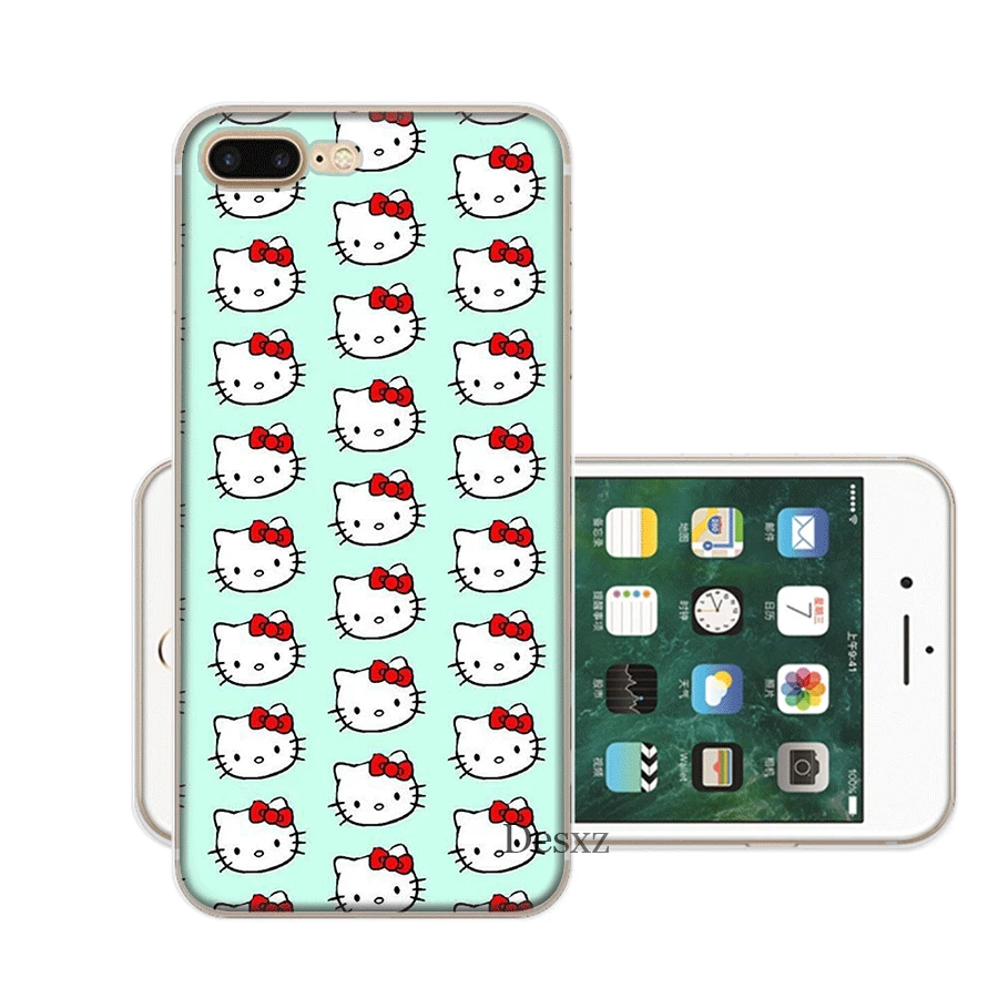H1 Чехол для мобильного телефона iPhone Apple XR X XS Max 6 6s 7 8 P Lus 5 5S SE Shell Cute hello kitty защита Мода - Цвет: H1