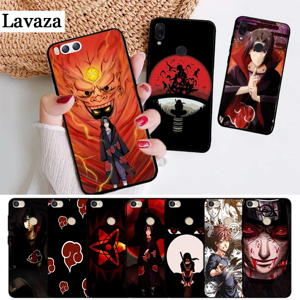 Силиконовый чехол Лаваса Наруто Итачи Учиха с японским рисунком для Xiaomi Redmi Note 4X 5