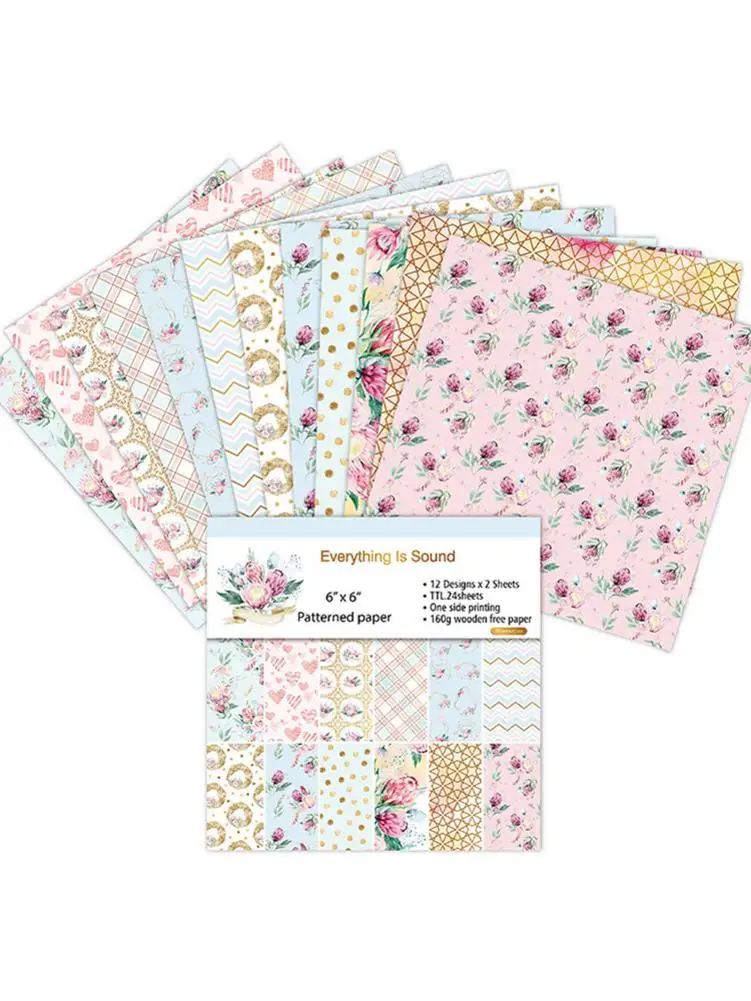 24 листов Зимняя сказка DIY альбом Тетрадь поздравительная открытка фон Бумага 6