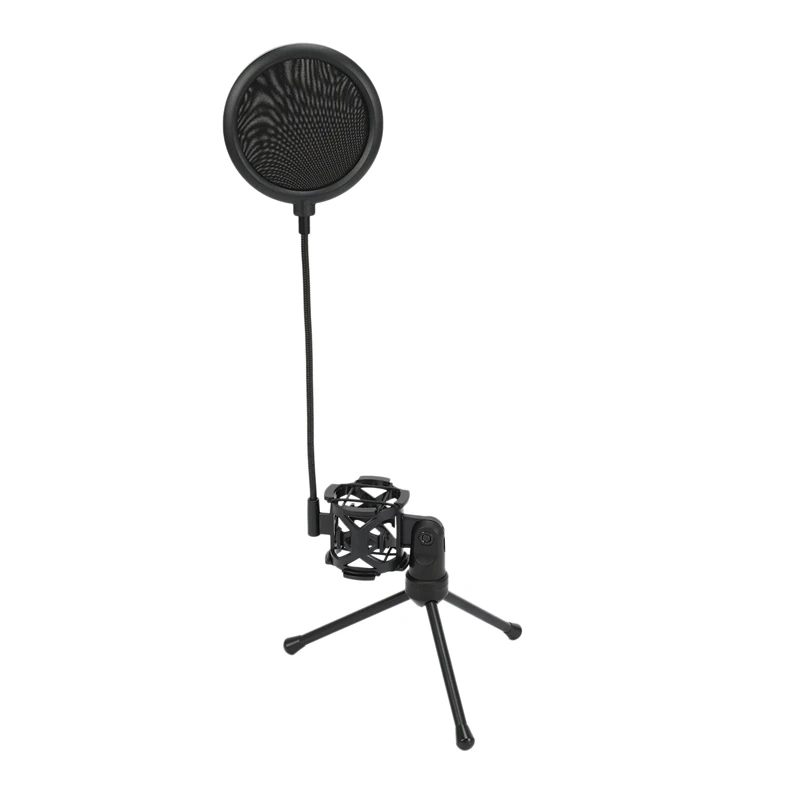 Портативный микрофон Mic Shock Mount Studio Desktop Tripod Stand с фильтром | Электроника