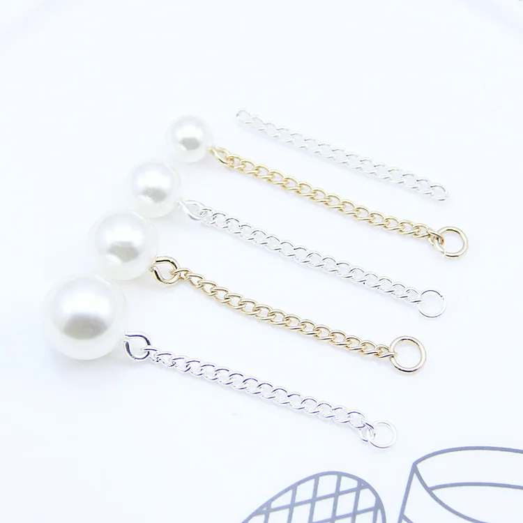 Diy серьги аксессуары жемчужная цепочка с кисточками Плавающие Подвески для