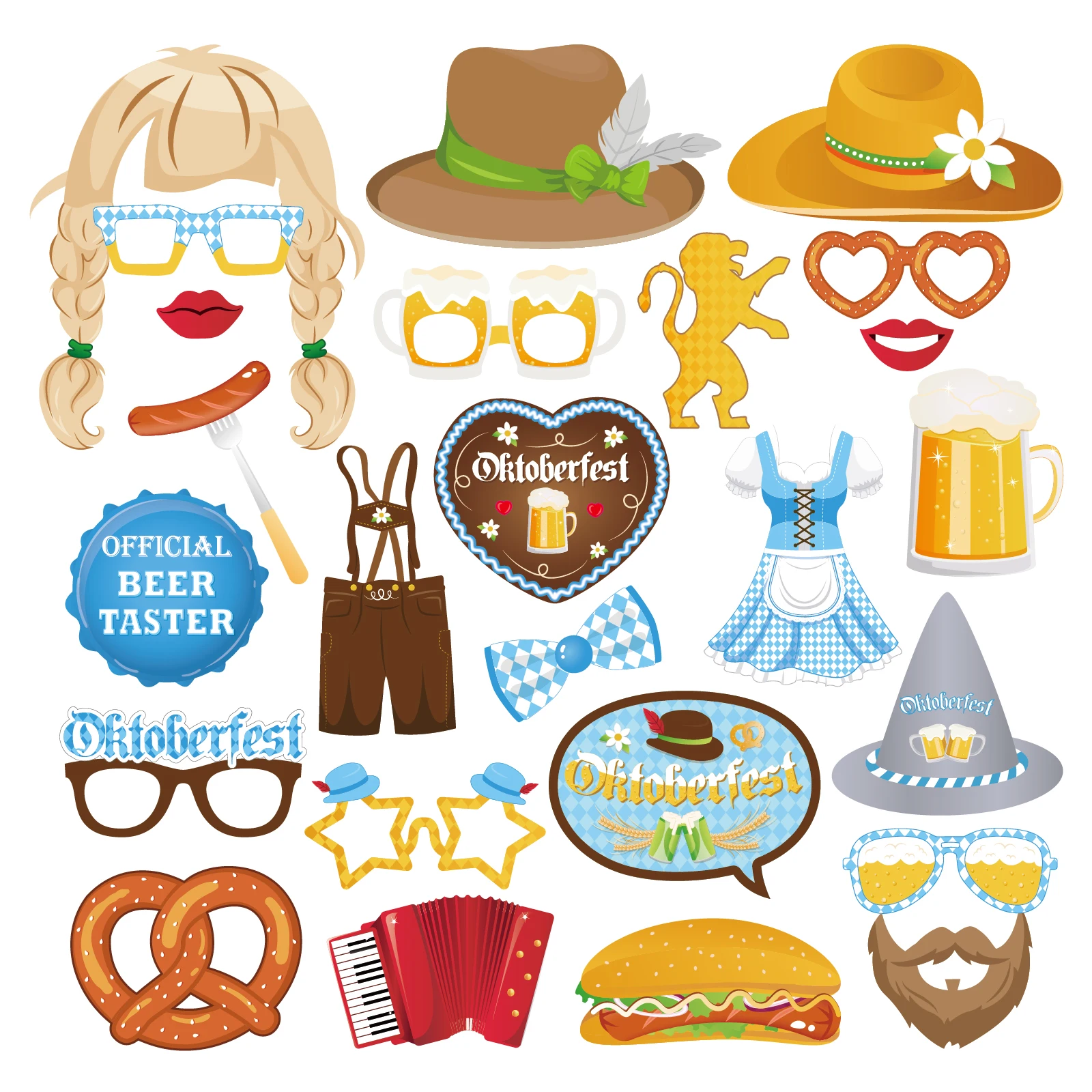 Новинка счастливая немецкая фотобудка сделай сам реквизит для вечеринки