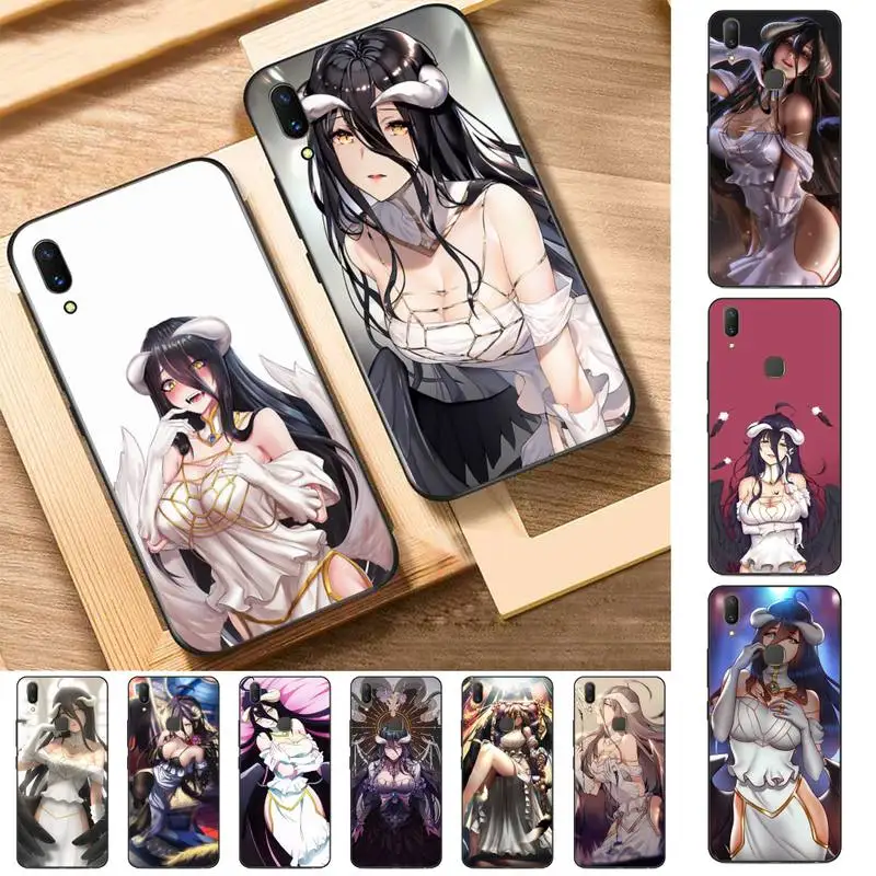 

FHNBLJ Albedo Overlord Phone Case for Vivo Y91C Y11 17 19 17 67 81 Oppo A9 2020 Realme c3