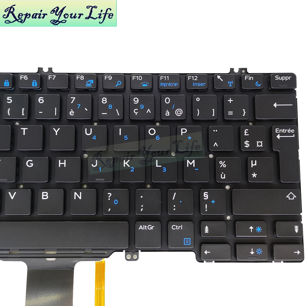 0NMPT1 французская Azerty клавиатура с подсветкой для DELL Latitude 5280 5288 5290 5289 7280 7290 7389 2 в 1