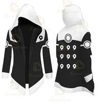 anime naruto akatsuki black cloak hoodie pullover itachi uchiha hooded trench thicken cardigan coat hoodies jackets tops