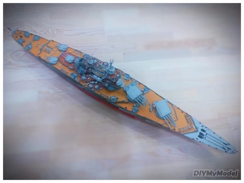 DIYMyModeI-rompecabezas de la Segunda Guerra Mundial francesa, modelo de papel hecho a mano, regalo, utillaje de pel&iacute;cula-4