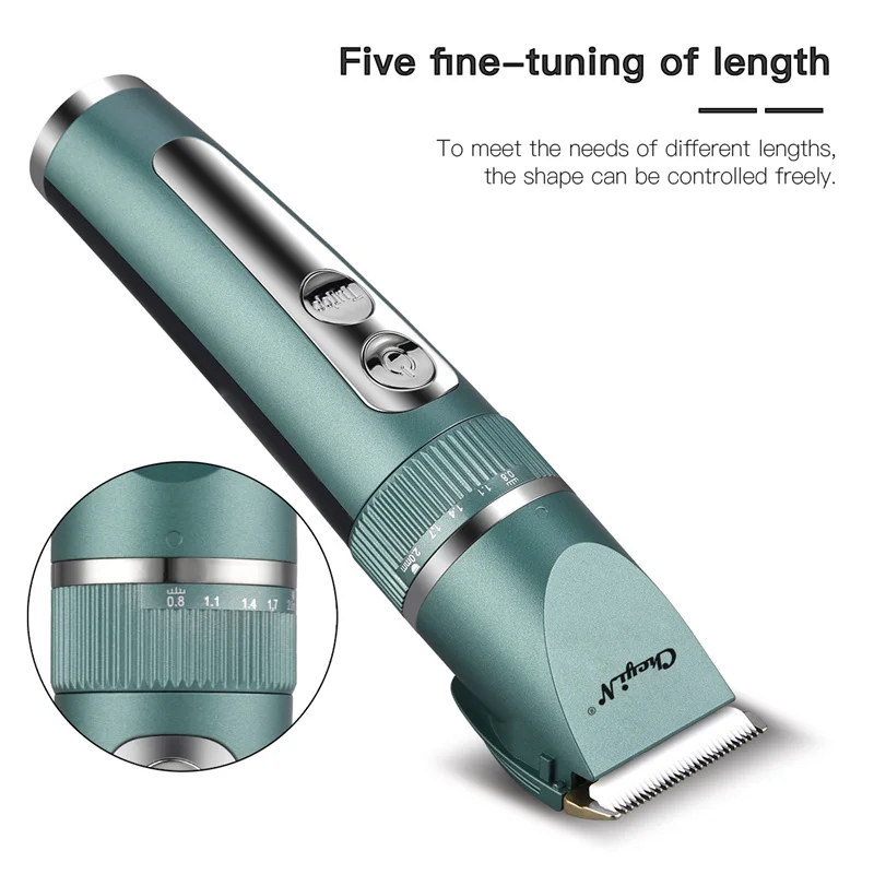 CkeyiN Hair Trimmer IPX7 Waterproof Clipper USB Rechargeable Beard Cutting Full Set LED Display Cordless Mower Limited Comb | Бытовая