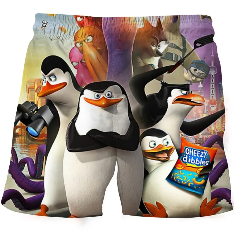 

Children's Shorts Cool Boys Girls Kids Beach Shorts Child Baby Toddler Madagascar Cartoon Lion Zebra Giraffe Monkey Clothing