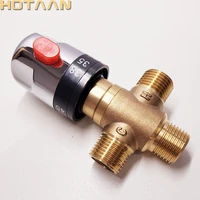 hotaan solar brass thermostatic mixing valve pipe thermostat valve control the mixing water temperature