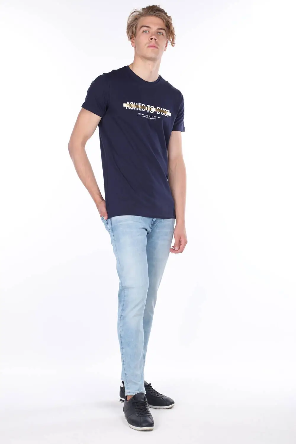 

Comfort Blue Skinny Leg Mens Jean Trousers