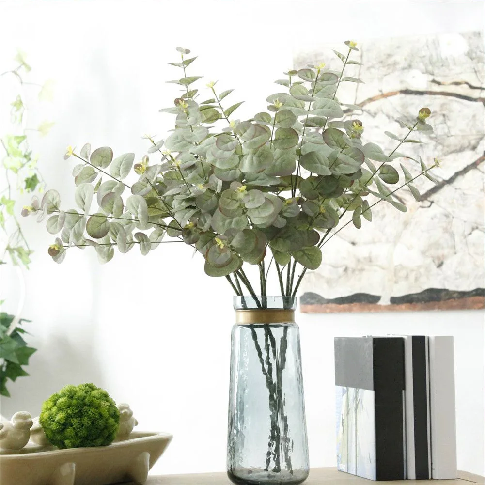 1 шт. искусственные листья эвкалипта цветы|Искусственные растения| |