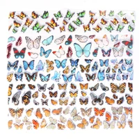 10 sheets 3d nail transfer stickers decals butterfly pattern for womens fashion diy manicure nail decoration