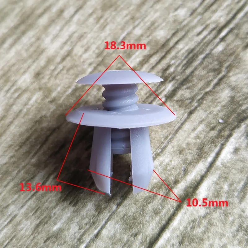 

50Pcs Auto Fastener Trim Panel Lining Clips 9mm Hole For VW Volkswagen T4 T5 Transporter Eurovan Car Plastic Rivets