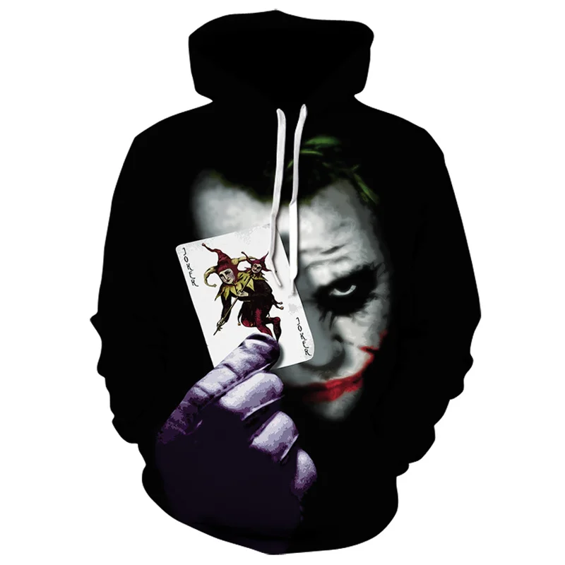 

Joker Poker 3D print Sweatshirts 2021 Man Hoodies Woman Hoodie Fashion Clothes Funny Men Sports Wear Man Fall Jacket Tops 4XL