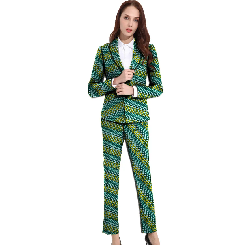 Африканская женская одежда 2019 осенний женский костюм офисные комплекты Женский