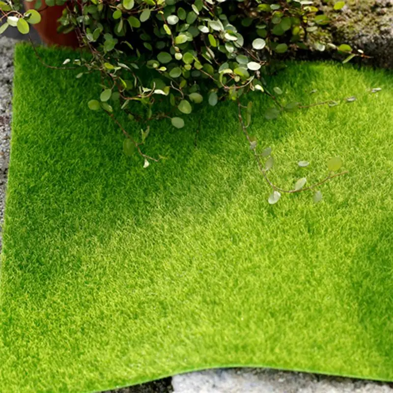 4 шт. реалистичный мох орнамент искусственная трава лужайка декоративный