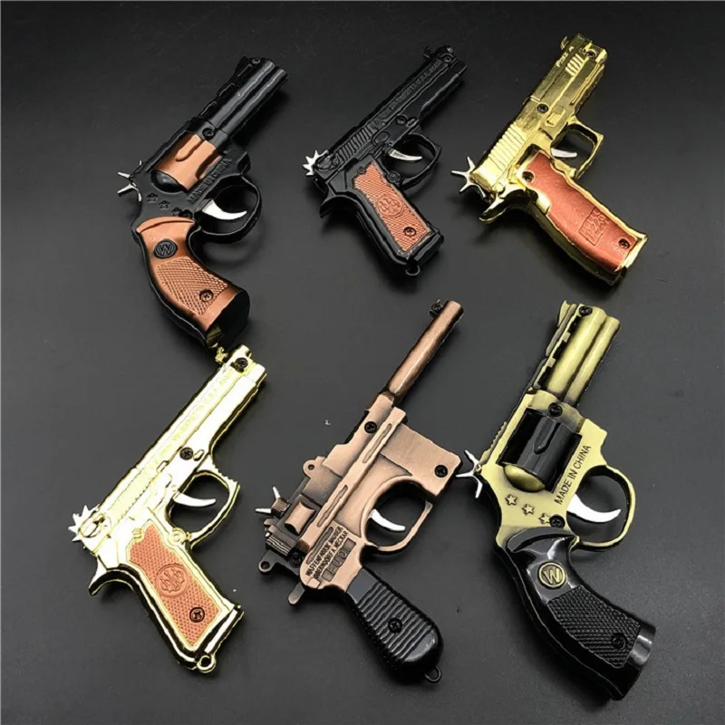 CS CF брелок револьвер модель оружия кулон-пистолет мужской Еда Курица игра