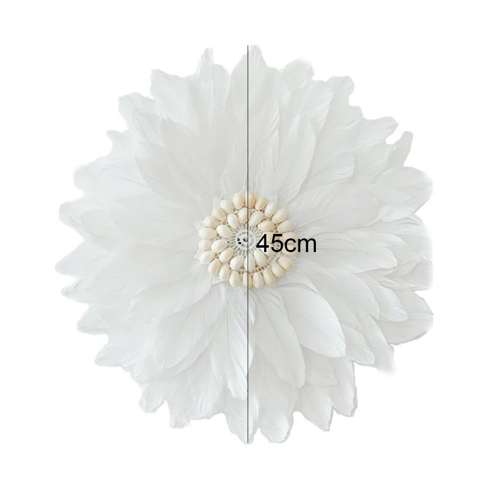 

Feather Conch Artificial Flower Wall Mounted Hanging Wedding Party Home Decor