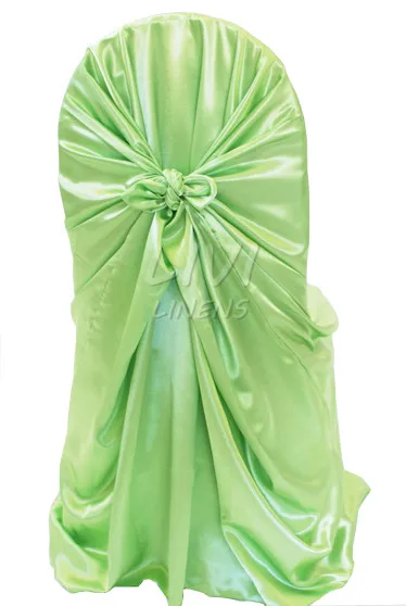 100 шт./лот универсальный сатиновый Чехол для стула свадьбы банкета отеля вечерние