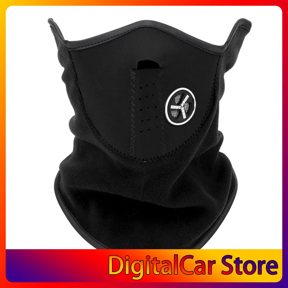 Теплый зимний лыжный шарф для снега мотоциклетная маска половины лица чехол
