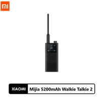 xiaomi mijia 5200mah walkie talkie 2 ip65 waterproof and dustproof portable outdoor radio uvhf transceiver dual band intercom