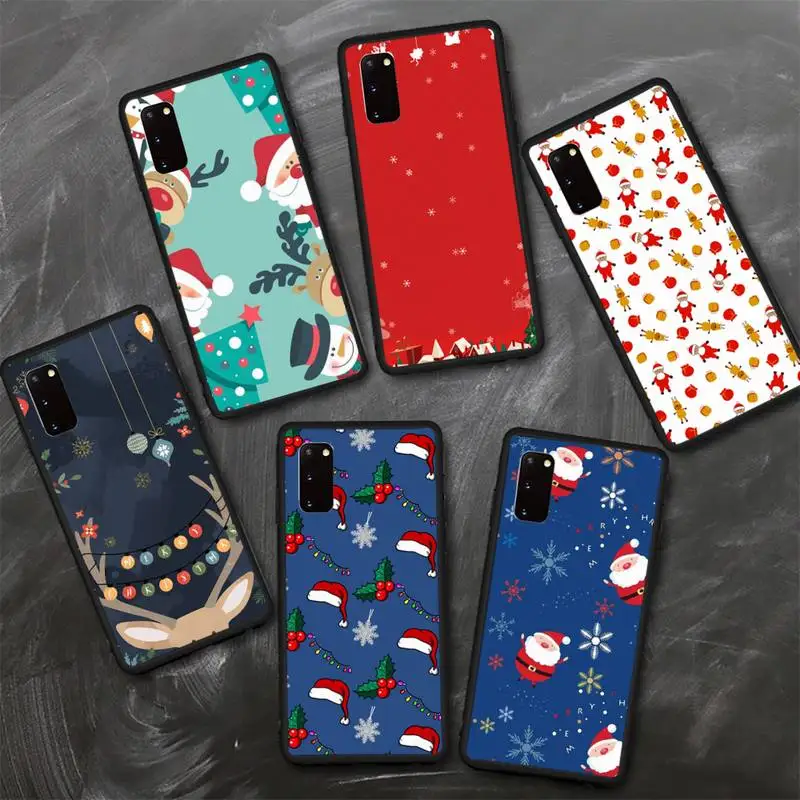 

Cartoon Merry Christmas Phone Case for Samsung A6 A9 A530 A720 2018 A750 A8 A9 A10 A20 A30 40 50 70 10S 20S 51 52 Plus cover