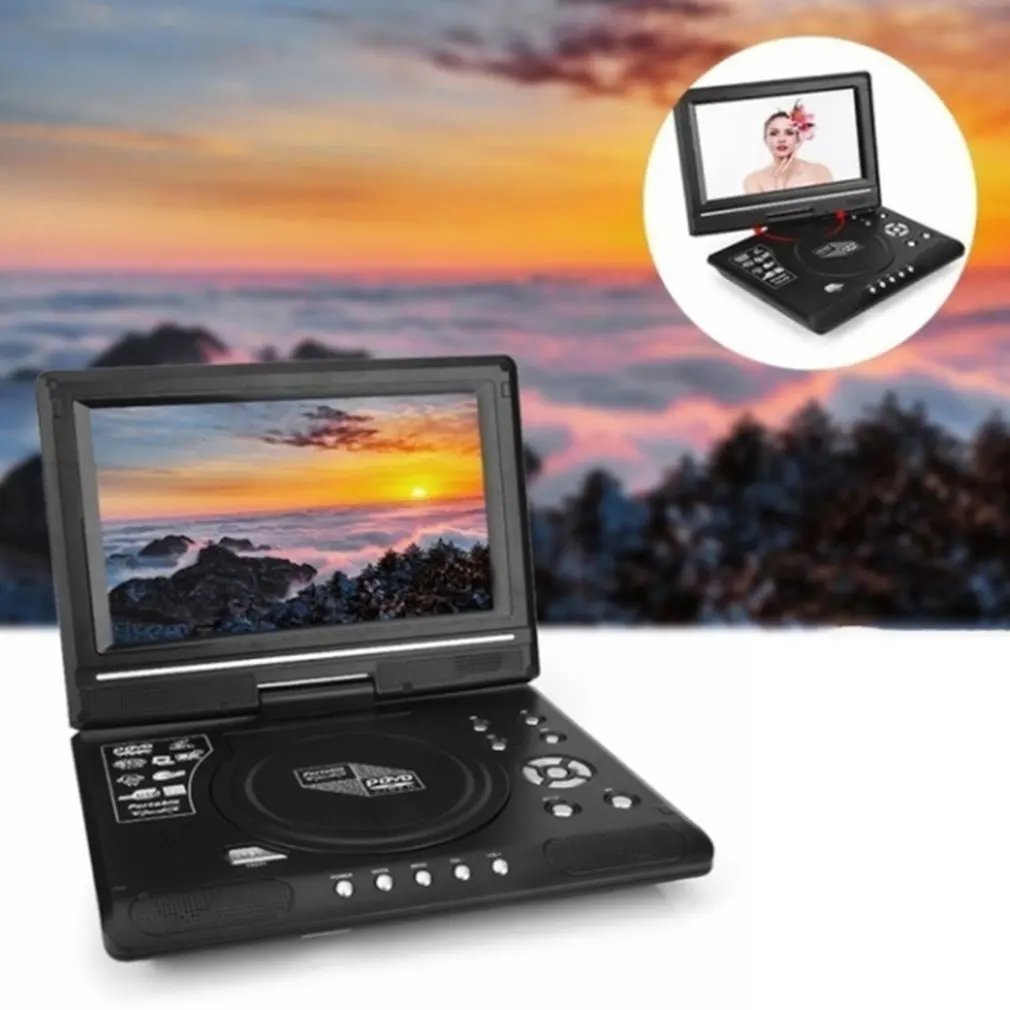 

9.8 Inch Portable Mobile DVD With Mini Television Built In Battery Intelligent Power-off Memory Function Mini Television