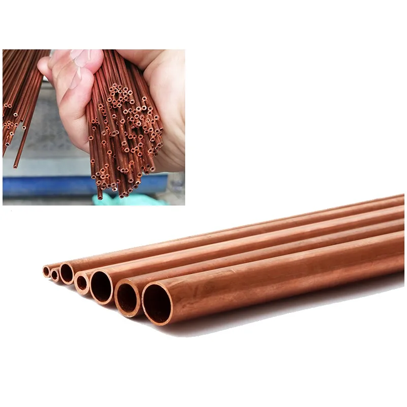Медная микро-трубка T2 полый капиллярный медный шланг для тонких стен жесткая