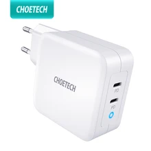 CHOETECH PD 100W GaN Dual USB Type C Charger for MacBook Air iPad iPhone 12 Pro Samsung Huawei ASUS Wall Charger for Lenovo DELL