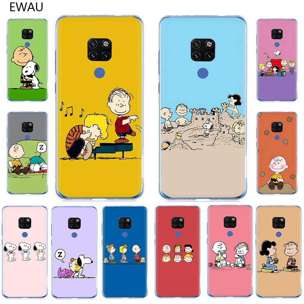 EWAU арахис Pattern Жесткий чехол для телефона для Huawei Mate 10 20 30 Pro Nova 2i 3i 3 5i Lite Y5 6 7 9 Prime
